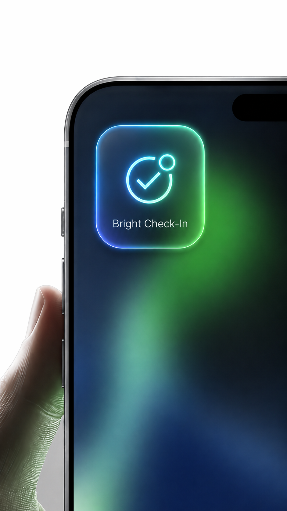 Bright Check-in app on mobile