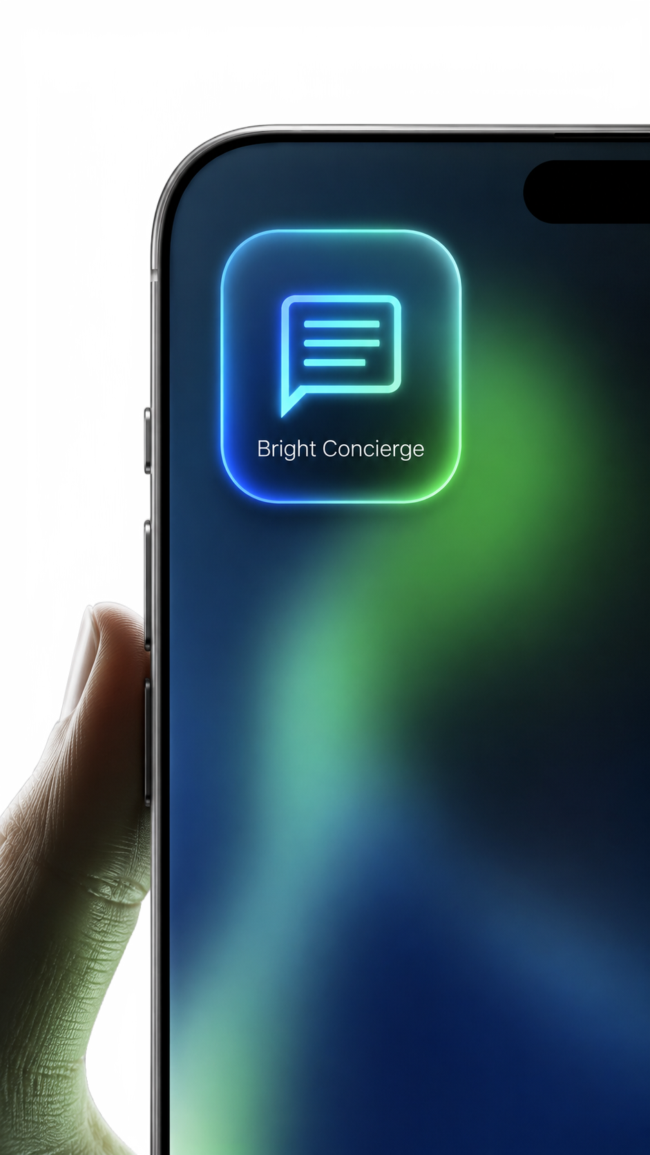 Bright Concierge app on mobile